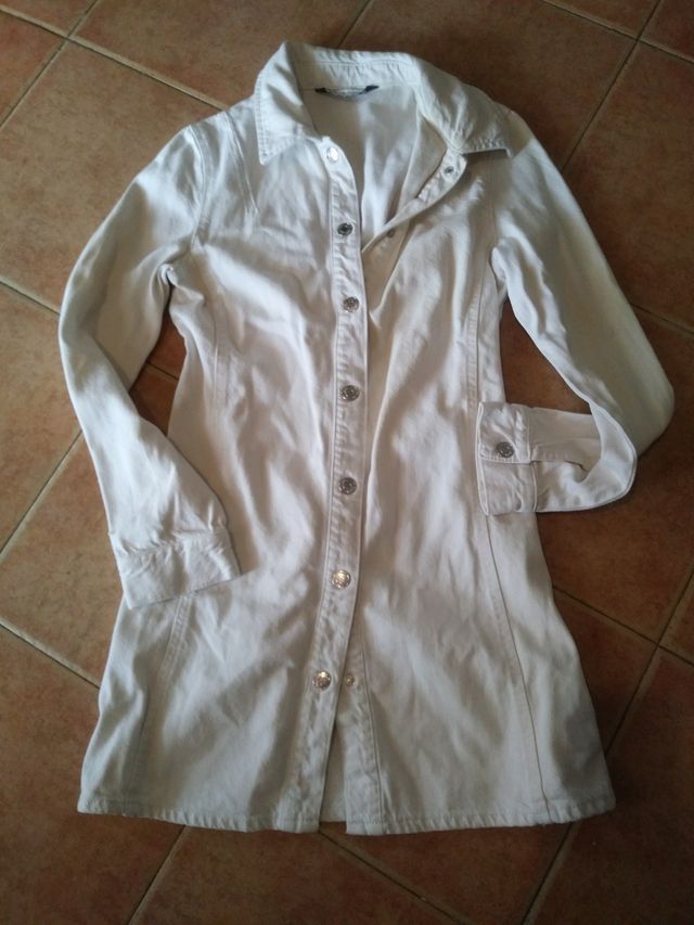 Chaqueta larga algodón sport mujer