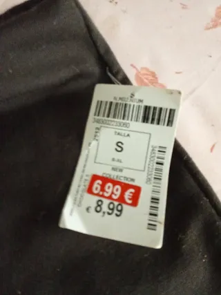 Falda tubo negra talla S