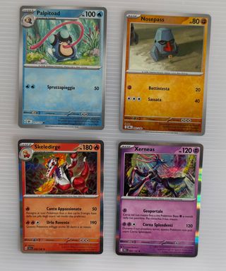 4 Carte Pokemon nuove appena sbustate