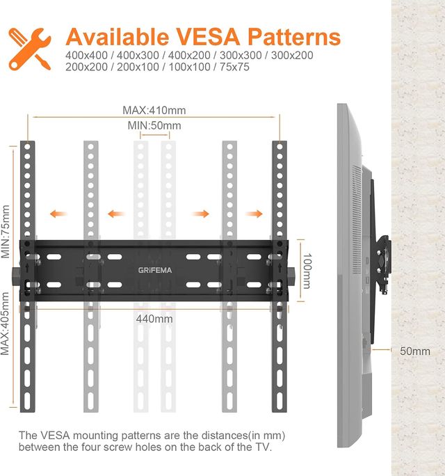 ✨ - Suporte de parede para TV articulado GRIFEMA GB1004-2