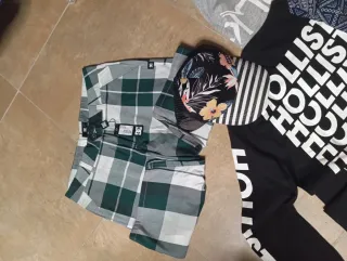 Lote Ropa Hombre Hollister, Reebok, Roxy Talla S 