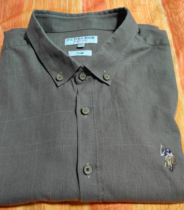 Camisa U.S. Polo Assn. Verde Oliva XXL