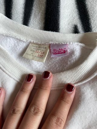 Felpa Barbie x Zara bambina 11/12 anni