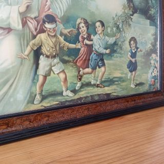 Cuadro antiguo Ángel de la Guarda