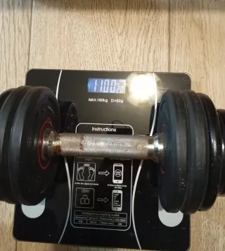 Mancuernas ajustables con discos