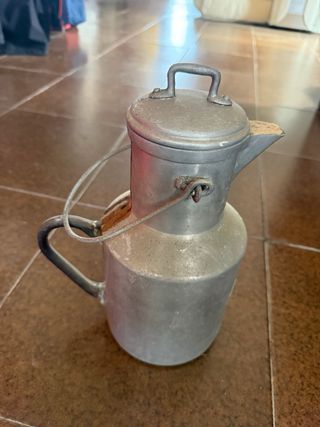 Set di teiere antiche in ottone vintage