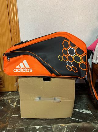 Paletero Pádel Adidas Naranja y Negro