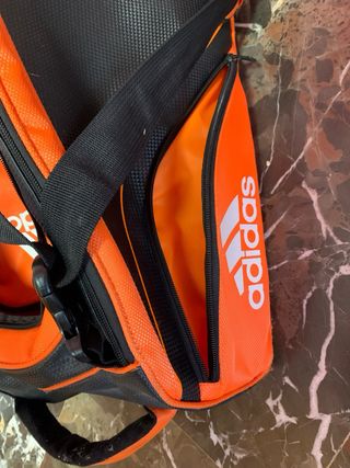 Paletero Pádel Adidas Naranja y Negro
