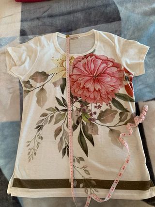 Camiseta Cottonissimo floral M