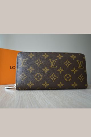 Cartera Louis Vuitton Zippy Marrón y Dorada