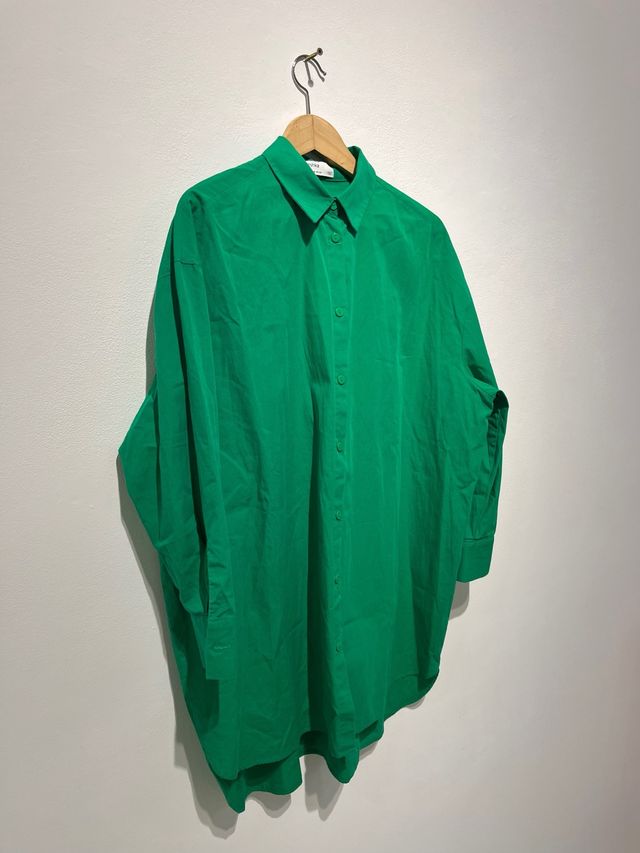 Camisa Oversize Verde Talla Única