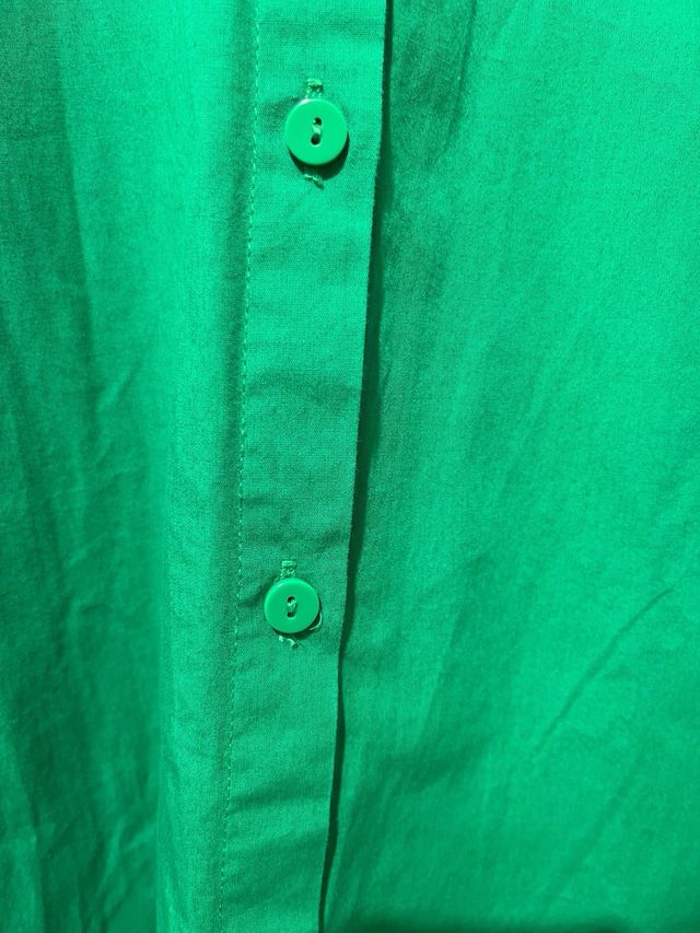 Camisa Oversize Verde Talla Única