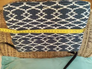 Bolso Parfois azul y blanco