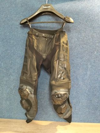 REBELHORN Rebel Pantalones de Moto Hombre Cuero 