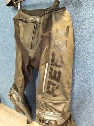 REBELHORN Rebel Pantalones de Moto Hombre Cuero 