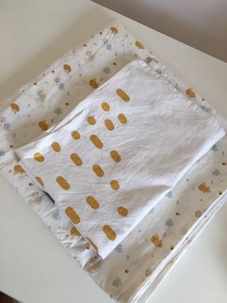 Funda nórdica y funda almohada bebé bosque