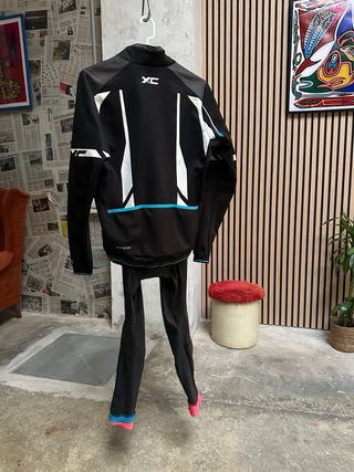 Maillot y culotte ciclismo invierno Btwin talla S