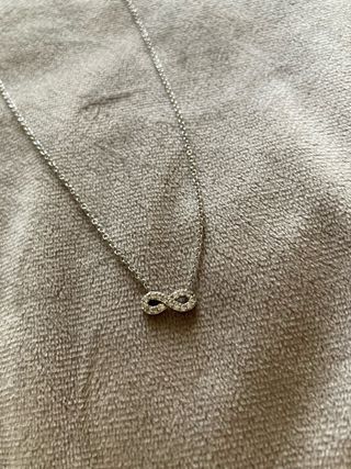 Collana girocollo argento 925 infinito