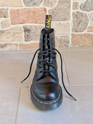 Dr. Martens Platform Bex 1460 in Pelle Neri