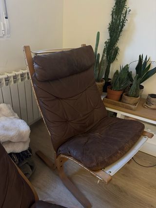 Coppia di poltrone in pelle Siesta Ingmar Relling