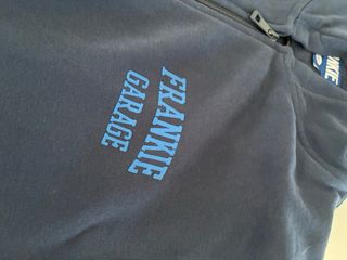 Felpa con cappuccio blu Frankie Garage