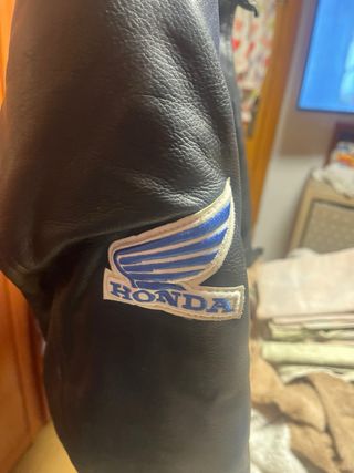 Chaqueta de Moto Negra Cuero Mujer