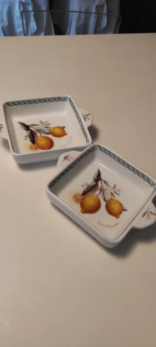 Coppia Terrine Quadrate Tognana Limoni