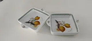 Coppia Terrine Quadrate Tognana Limoni