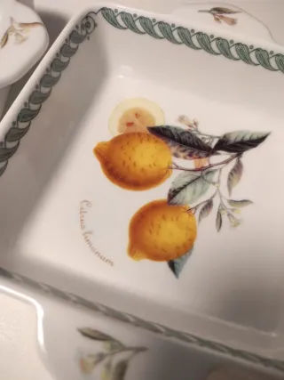 Coppia Terrine Quadrate Tognana Limoni