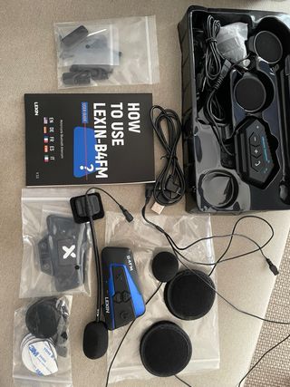 LEXIN B4FM Intercomunicador Casco Moto Bluetooth