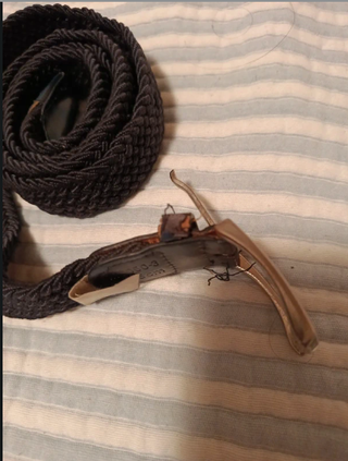 Cinturón trenzado 125 cm