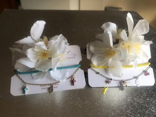 Pulseras hechas a mano con abalorios