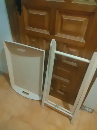 Bandeja de mayordomo plegable de madera