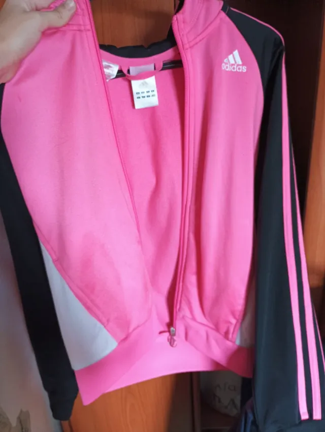 Chaqueta Adidas Rosa y Negra