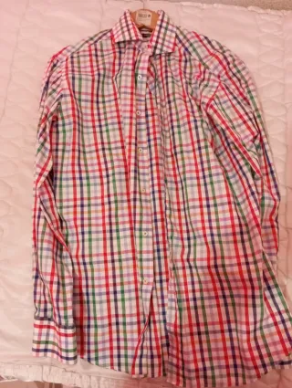 Camisa Eton Cuadros Multicolor Talla L