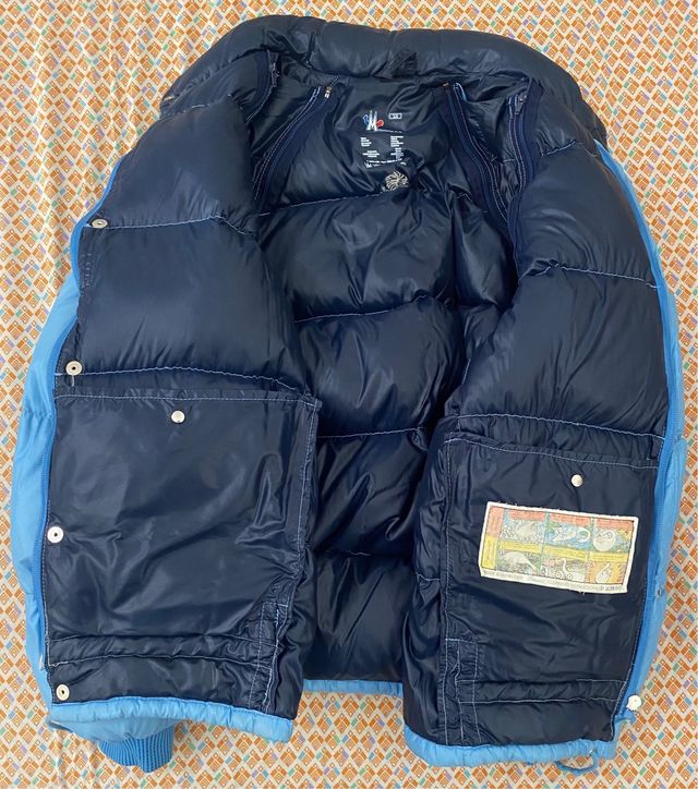 Giubbotto Monclere Grenoble celeste