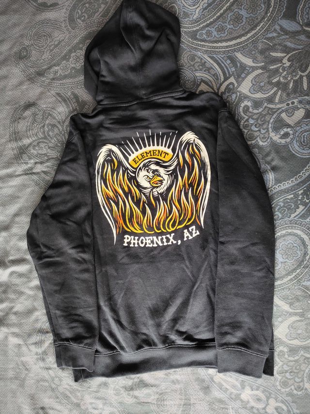 Sudadera Element Negra Hombre