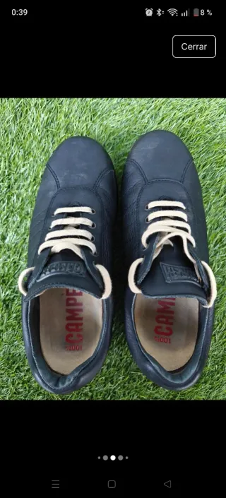 Camper Pelotas Piel Negra Talla 39