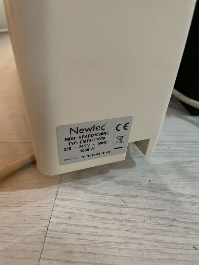 Radiador Eléctrico Newlec Blanco