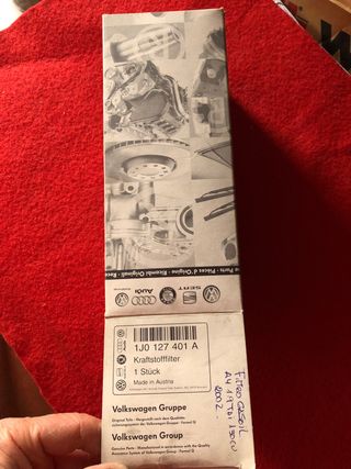 Filtro Combustible VW Audi Seat Skoda 1J0 127 401