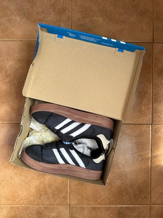 Adidas Puffylette Samba Negro Blanco