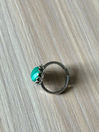 Anello vintage malachite anni '70