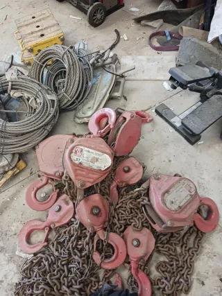 4 polipastos 5tn 3m de izada