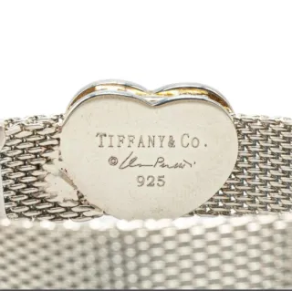 Pulsera Tiffany & Co. Plata 925 Malla Corazón