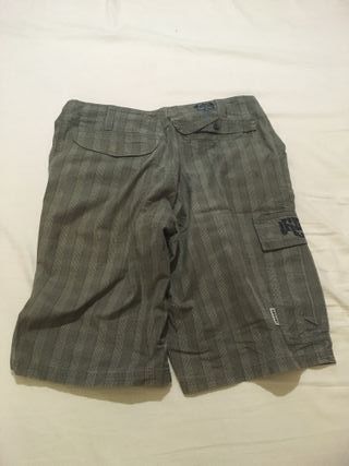 Pantaloncini Irie Daily vintage a righe grigie