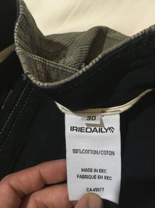 Pantaloncini Irie Daily vintage a righe grigie