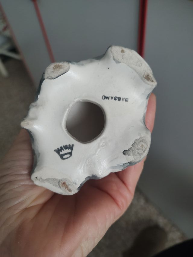 Coppia statuette bambini in ceramica