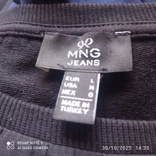 Maglia donna manica lunga nera con paillettes