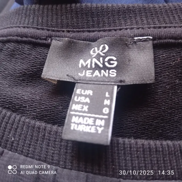 Maglia donna manica lunga nera con paillettes