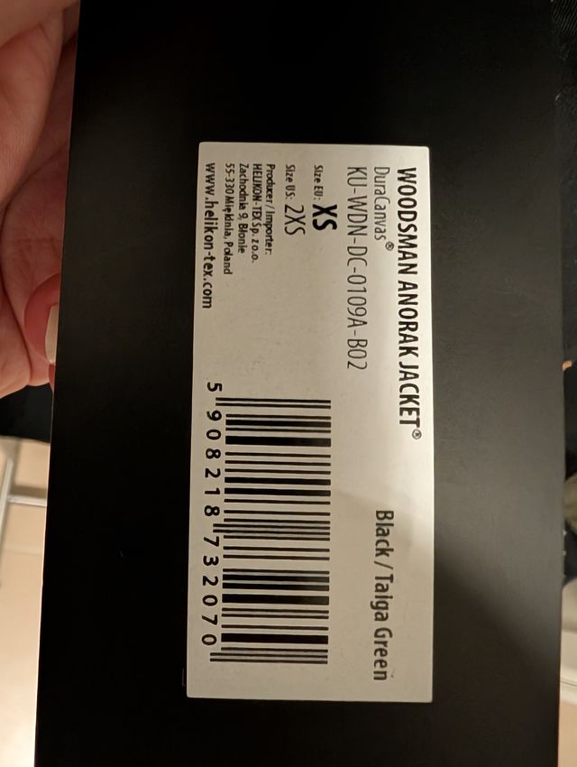 Woodsman Anorak Jacket Helikon-Tex Nero/Verde